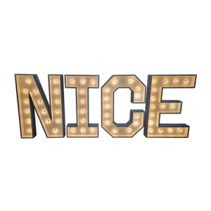 "Nice" Marquee Letters