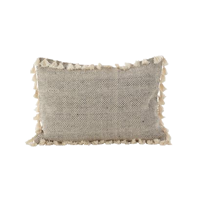 Moroccan Tassel Cotton Lumbar Pillow