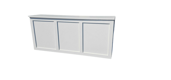 White Three Panel Bar