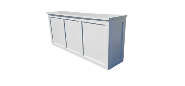 White Three Panel Bar