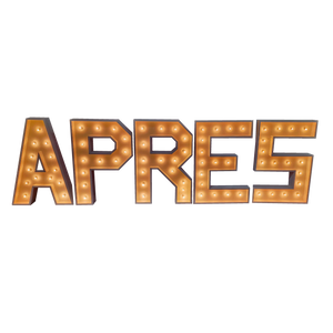 "Apres" Marquee Letters