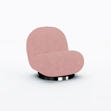 Pearl Armchair - Blush Velvet