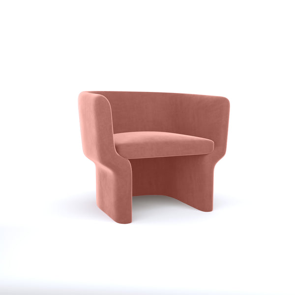 Cachet Armchair - Blush Velvet