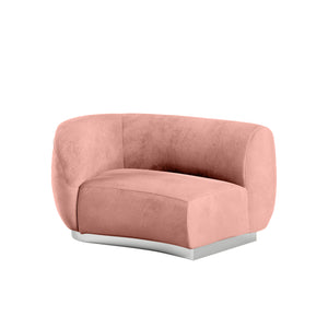 Colette Cascade Left - Blush Velvet