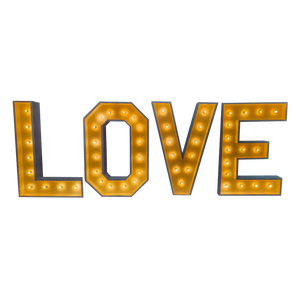 "Love" Marquee Letters