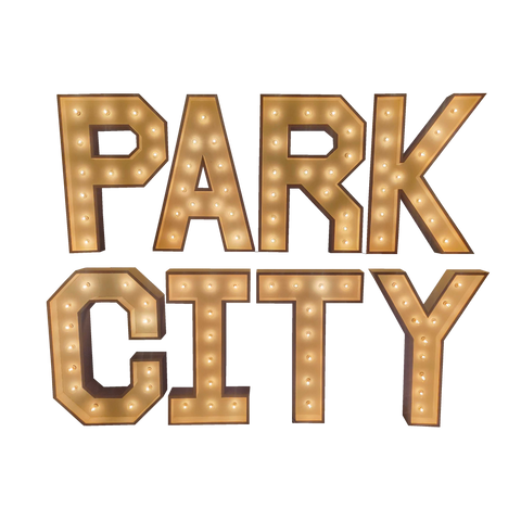 "Park City" Marquee Letters