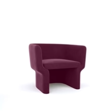 Cachet Armchair - Berry Velvet