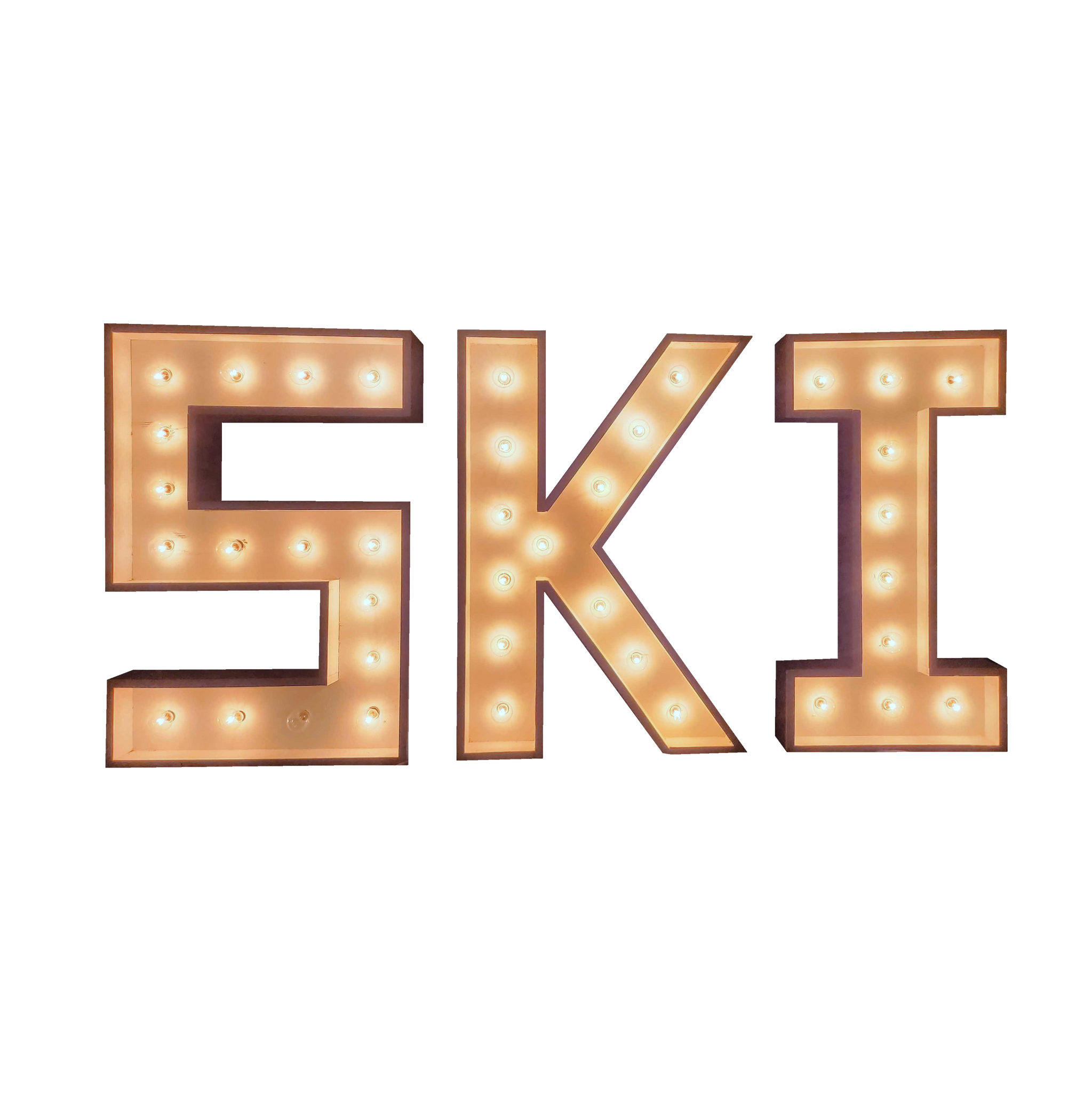 "Ski" Marquee Letters
