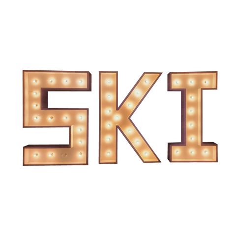 "Ski" Marquee Letters