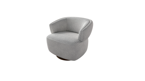 Wade Swivel Armchair - Gray