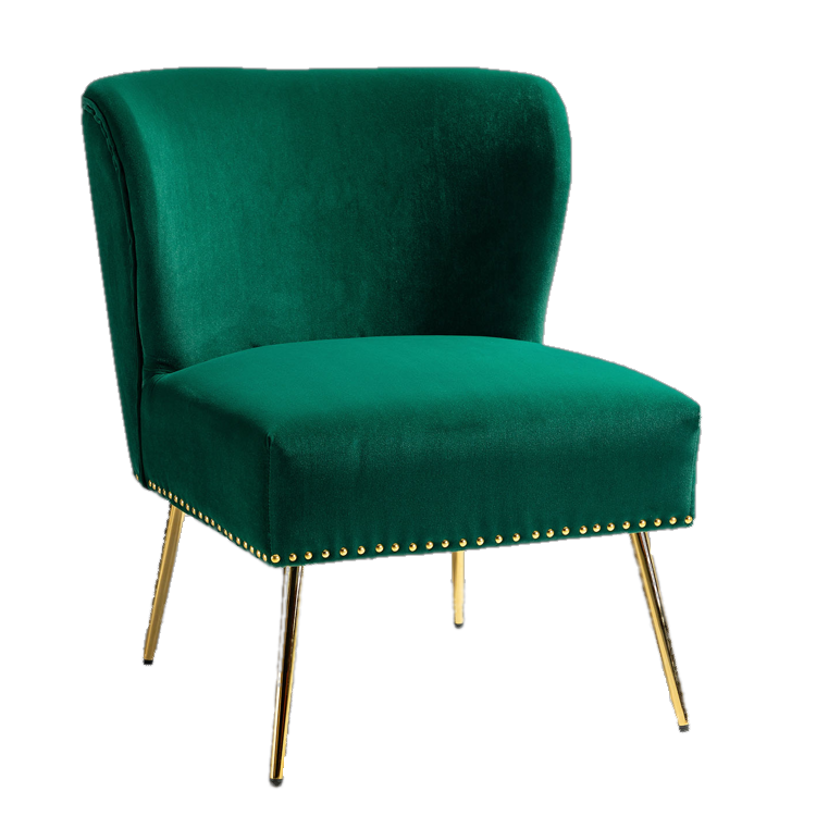 Clive Green Velvet Accent Chair
