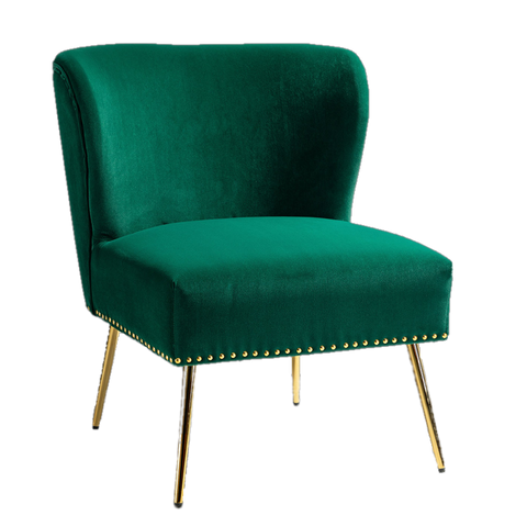 Clive Velvet Accent Chair - Green