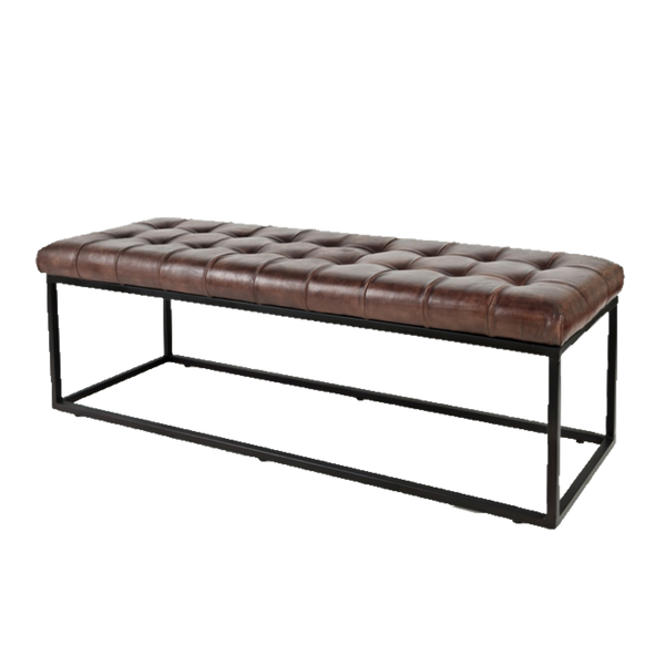 Carrol Leather Bench
