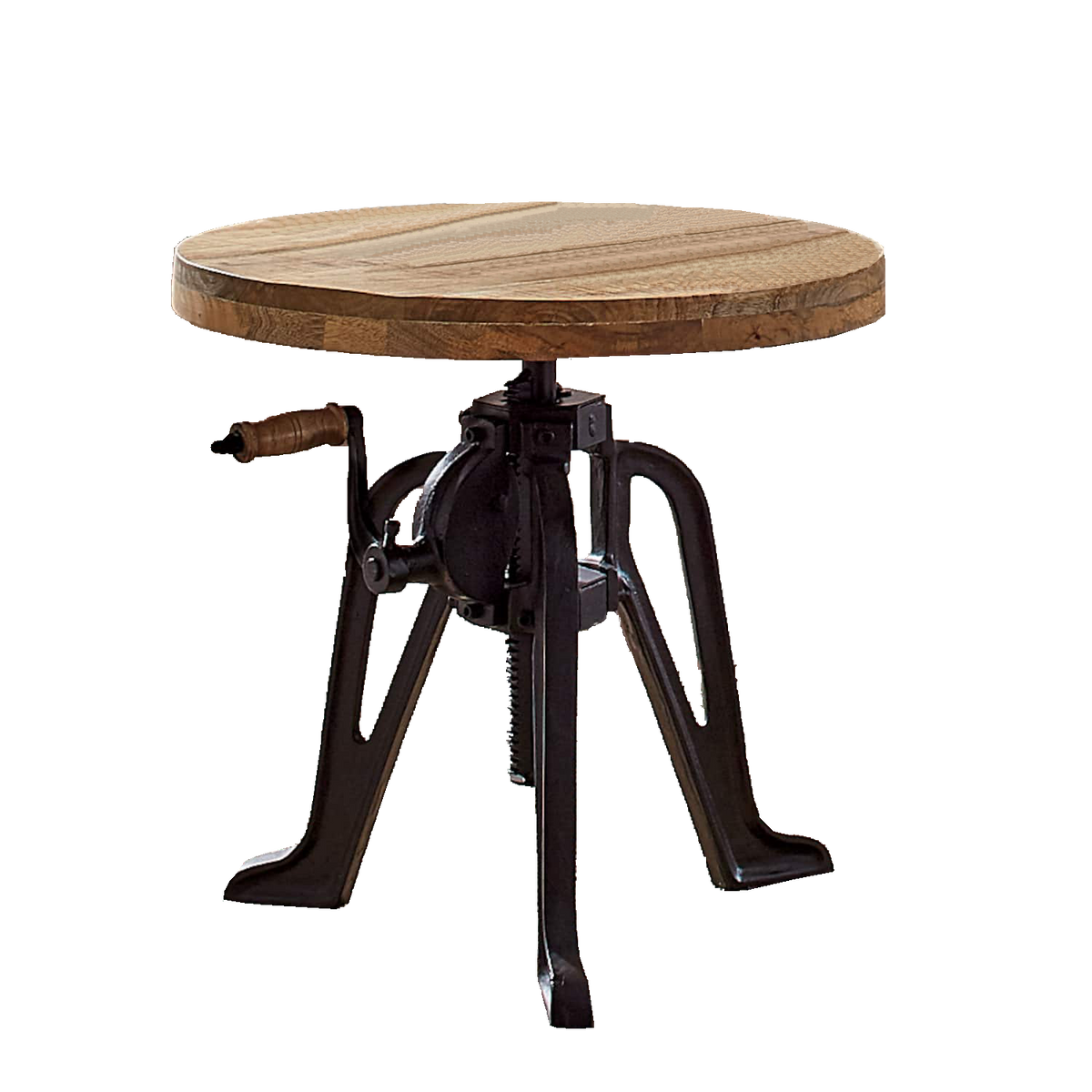 Crank Wood End Table – Tavolo Rental