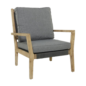 Gray Woven Arm Chair