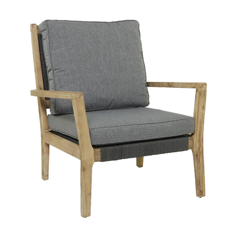 Woven Arm Chair - Gray