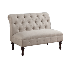 Chesterfield Tufted Cloth Loveseat